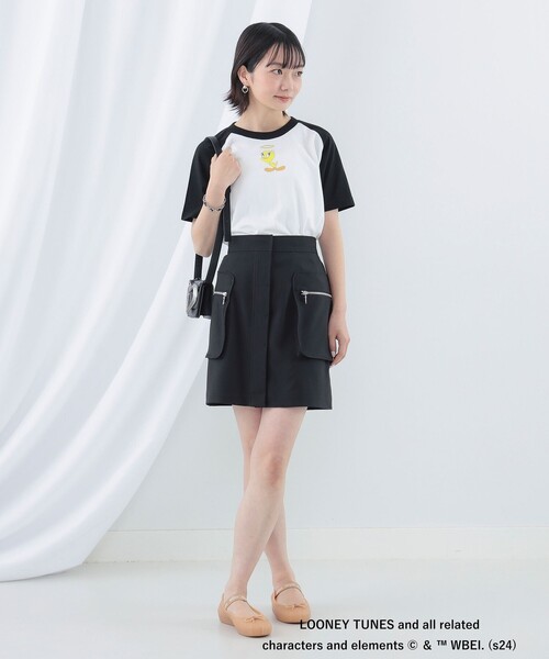 Ray BEAMS(レイビームス)の「LOONEY TUNES / ショートスリーブ Tシャツ(Tシャツ/カットソー・レディース・ブラック/レッド/ブルー・ONE SIZE)」の5枚目の写真