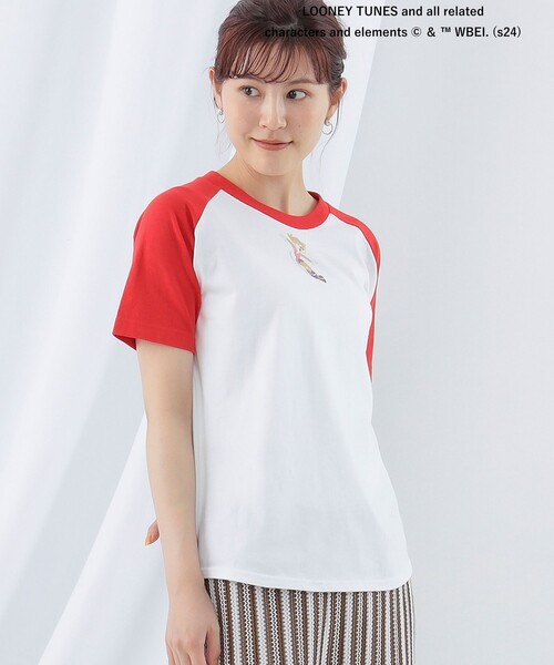Ray BEAMS(レイビームス)の「LOONEY TUNES / ショートスリーブ Tシャツ(Tシャツ/カットソー・レディース・ブラック/レッド/ブルー・ONE SIZE)」の12枚目の写真
