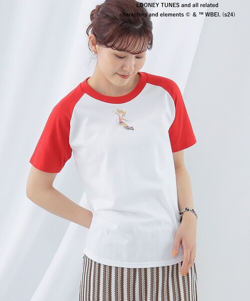 Ray BEAMS(レイビームス)の「LOONEY TUNES / ショートスリーブ Tシャツ(Tシャツ/カットソー・レディース・ブラック/レッド/ブルー・ONE SIZE)」の13枚目の写真