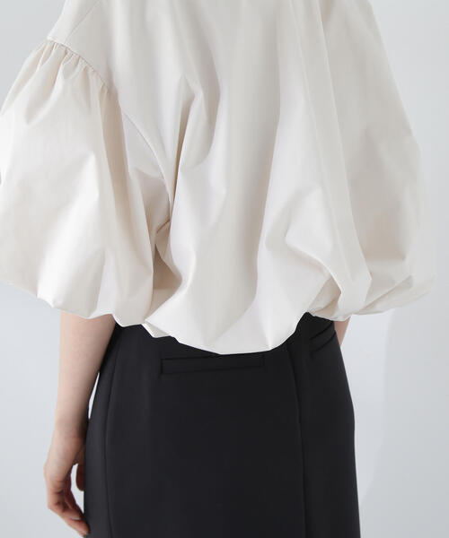 NATURAL BEAUTY BASIC（ナチュラルビューティーベーシック）の「◇バルーンスリーブボレロ（その他アウター・レディース・オフホワイト/ブラック・FREE）」の22枚目の写真