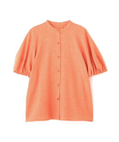 N.（N. Natural Beauty Basic）（エヌエヌナチュラルビューティーベーシック）の「◆ドライポプリンランタンスリーブブラウス（シャツ/ブラウス・レディース・ライトグリーン/オレンジ/グレー/ブラック・MEDIUM）」の16枚目の写真