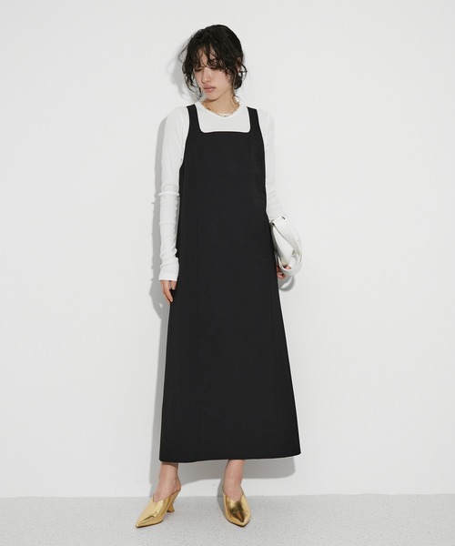 Adam et ropeアダムエロペ★くすみグリーンワンピース ADAM ET ROPE'｜アダムエロペのワンピース（グリーン・カーキ