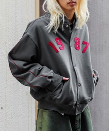 87mm | 【UNISEX】Mmlg／ラインスウェットジャケット  2996127(ブルゾン)
