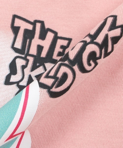 X-girl Stages(エックスガールステージス)の「グラフィティプリント短丈半袖Tシャツ(スカート・キッズ・ブラック/ピンク/オフホワイト・140cm/130cm/120cm/100cm/110cm/90cm)」の5枚目の写真
