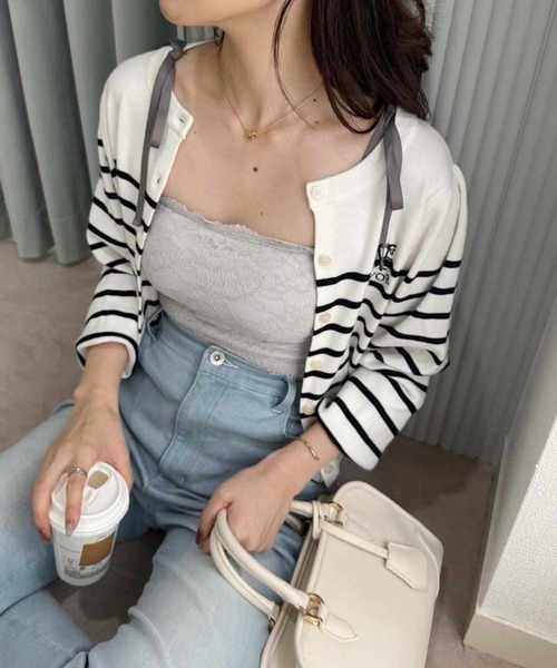 セール】肩リボン取り外し可能/レースキャミソール（キャミソール