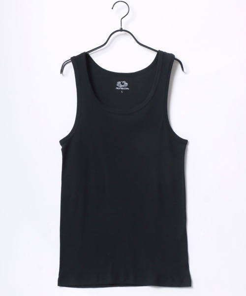 FRUIT OF THE LOOM(フルーツオブザルーム)の「FRUIT OF THE LOOM/フルーツオブザルーム 無地 リブタンクトップ/3枚セット パック入り/レディース メンズ(タンクトップ・メンズ・ホワイト/ブラック/グレー・M/L/LL)」の8枚目の写真