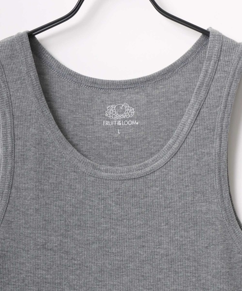 FRUIT OF THE LOOM(フルーツオブザルーム)の「FRUIT OF THE LOOM/フルーツオブザルーム 無地 リブタンクトップ/3枚セット パック入り/レディース メンズ(タンクトップ・メンズ・ホワイト/ブラック/グレー・M/L/LL)」の11枚目の写真