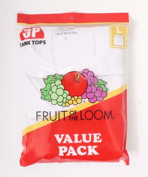 FRUIT OF THE LOOM(フルーツオブザルーム)の「FRUIT OF THE LOOM/フルーツオブザルーム 無地 リブタンクトップ/3枚セット パック入り/レディース メンズ(タンクトップ・メンズ・ホワイト/ブラック/グレー・M/L/LL)」の17枚目の写真