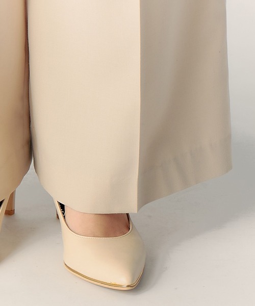 LAISSE PASSE（レッセパッセ）の「ウエストタックワイドパンツ