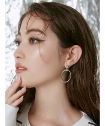 EVRIS | DEFORMATION HOOPピアス(ピアス（両耳用）)