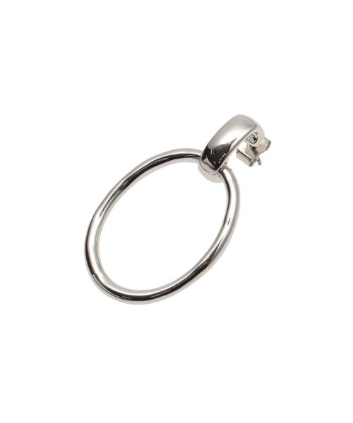 EVRIS（エヴリス）の「DEFORMATION HOOPピアス（ピアス（両耳用）・レディース・シルバー/ゴールド・FREE）」の8枚目の写真