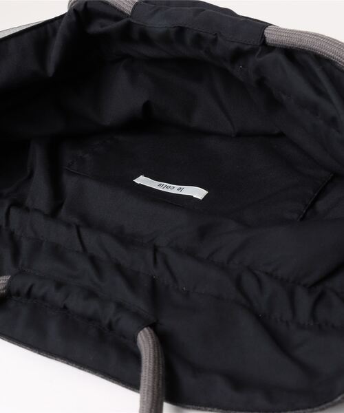 reca（レカ）の「チュール巾着バッグ（ハンドバッグ・レディース・ホワイト/チャコール/ブルー・ONE SIZE）」の6枚目の写真