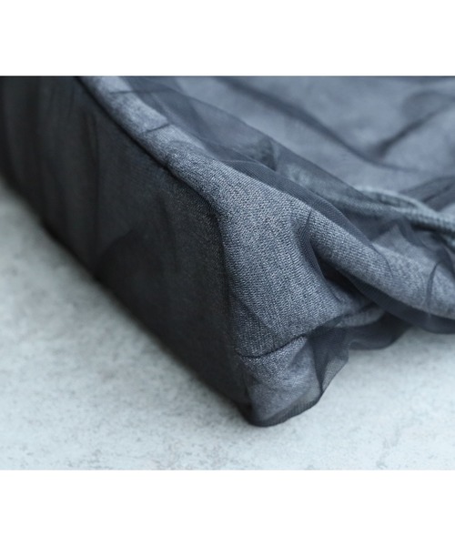 reca（レカ）の「チュール巾着バッグ（ハンドバッグ・レディース・ホワイト/チャコール/ブルー・ONE SIZE）」の17枚目の写真