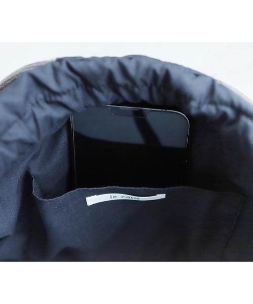 reca（レカ）の「チュール巾着バッグ（ハンドバッグ・レディース・ホワイト/チャコール/ブルー・ONE SIZE）」の19枚目の写真