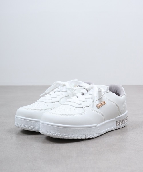 kitson(キットソン)の「Kitson キットソン キラキラ ヒールスニーカー(スニーカー・レディース・グレー/ホワイト/ピンク・LL/S/M/L)」の4枚目の写真