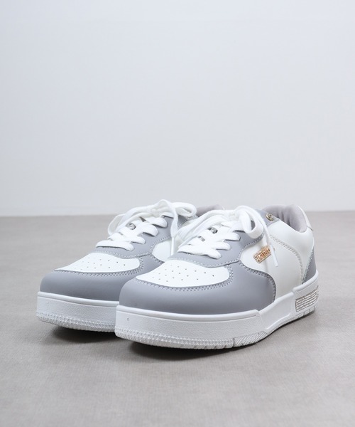 kitson(キットソン)の「Kitson キットソン キラキラ ヒールスニーカー(スニーカー・レディース・グレー/ホワイト/ピンク・LL/S/M/L)」の6枚目の写真