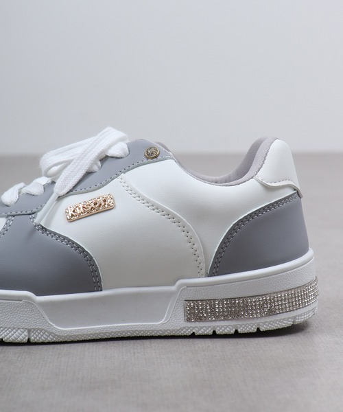kitson(キットソン)の「Kitson キットソン キラキラ ヒールスニーカー(スニーカー・レディース・グレー/ホワイト/ピンク・LL/S/M/L)」の7枚目の写真
