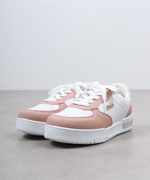 kitson(キットソン)の「Kitson キットソン キラキラ ヒールスニーカー(スニーカー・レディース・グレー/ホワイト/ピンク・LL/S/M/L)」の8枚目の写真
