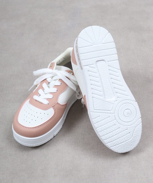 kitson(キットソン)の「Kitson キットソン キラキラ ヒールスニーカー(スニーカー・レディース・グレー/ホワイト/ピンク・LL/S/M/L)」の16枚目の写真