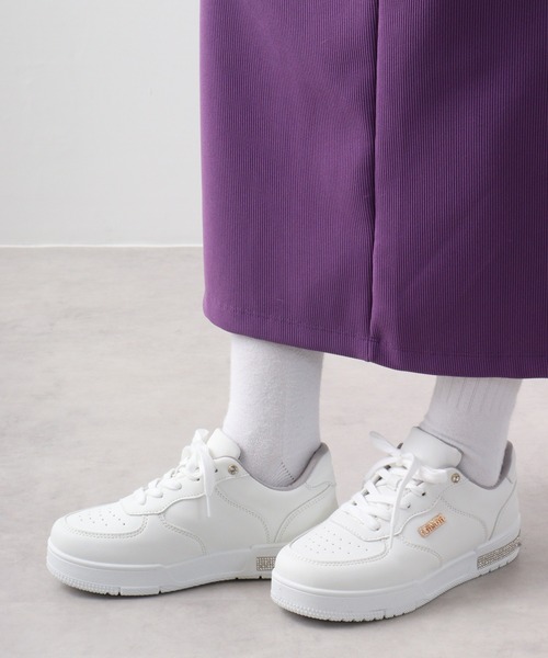 kitson(キットソン)の「Kitson キットソン キラキラ ヒールスニーカー(スニーカー・レディース・グレー/ホワイト/ピンク・LL/S/M/L)」の17枚目の写真