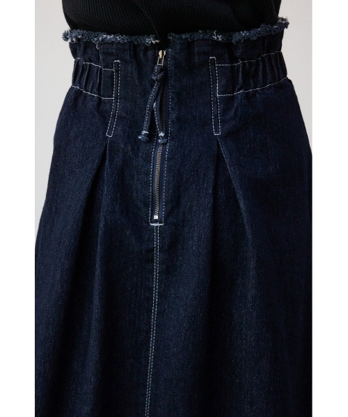 AZUL by moussy（アズールバイマウジー）の「ジップアップフリンジデニムスカート（デニムスカート・レディース・ワンウォッシュ/ライトブラック・SMALL/MEDIUM）」の6枚目の写真