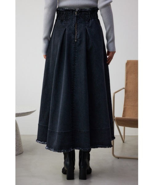 AZUL by moussy（アズールバイマウジー）の「ジップアップフリンジデニムスカート（デニムスカート・レディース・ワンウォッシュ/ライトブラック・SMALL/MEDIUM）」の15枚目の写真