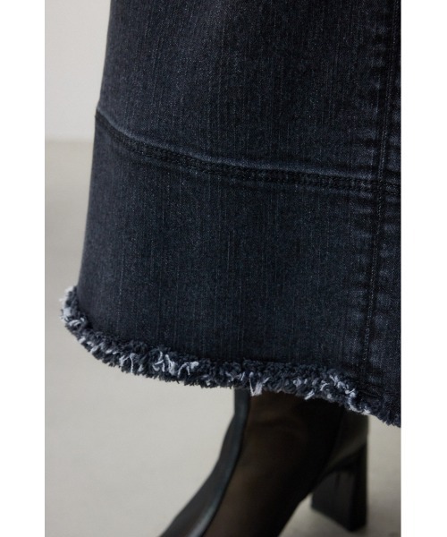 AZUL by moussy（アズールバイマウジー）の「ジップアップフリンジデニムスカート（デニムスカート・レディース・ワンウォッシュ/ライトブラック・SMALL/MEDIUM）」の20枚目の写真