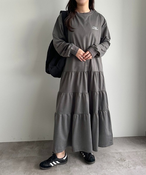 apres jour mignon(アプレジュールミニョン)の「ティアードTシャツワンピース【ZOZOTOWN限定アイテム】(ワンピース・レディース・ブラック系その他/ナチュラル/ブラック・SMALL/X-LARGE/MEDIUM)」の14枚目の写真