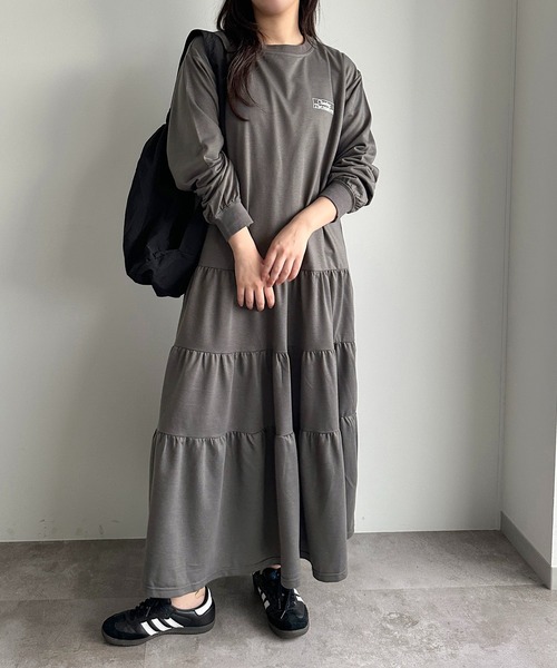 apres jour mignon(アプレジュールミニョン)の「ティアードTシャツワンピース【ZOZOTOWN限定アイテム】(ワンピース・レディース・ブラック系その他/ナチュラル/ブラック・SMALL/X-LARGE/MEDIUM)」の16枚目の写真