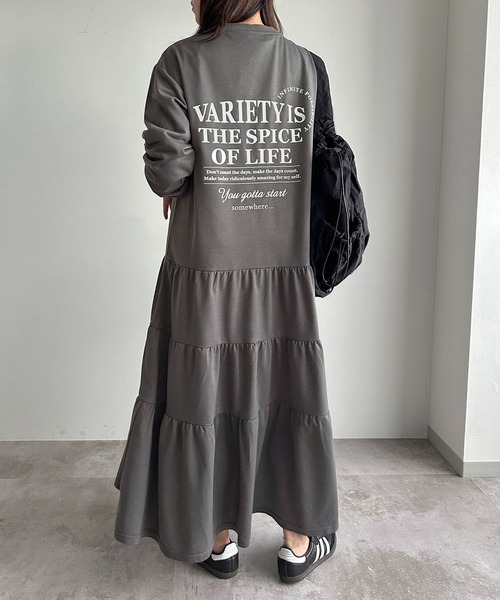 apres jour mignon(アプレジュールミニョン)の「ティアードTシャツワンピース【ZOZOTOWN限定アイテム】(ワンピース・レディース・ブラック系その他/ナチュラル/ブラック・SMALL/X-LARGE/MEDIUM)」の17枚目の写真