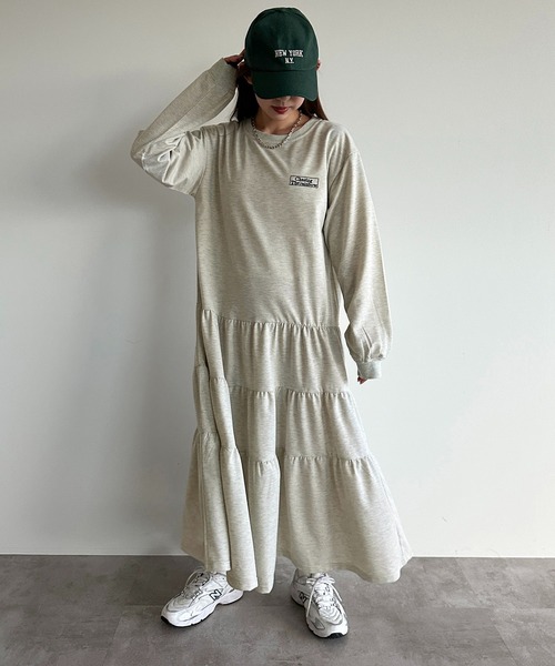 apres jour mignon(アプレジュールミニョン)の「ティアードTシャツワンピース【ZOZOTOWN限定アイテム】(ワンピース・レディース・ブラック系その他/ナチュラル/ブラック・SMALL/X-LARGE/MEDIUM)」の20枚目の写真