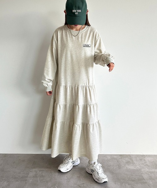 apres jour mignon(アプレジュールミニョン)の「ティアードTシャツワンピース【ZOZOTOWN限定アイテム】(ワンピース・レディース・ブラック系その他/ナチュラル/ブラック・SMALL/X-LARGE/MEDIUM)」の21枚目の写真