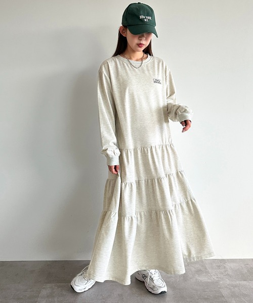 apres jour mignon(アプレジュールミニョン)の「ティアードTシャツワンピース【ZOZOTOWN限定アイテム】(ワンピース・レディース・ブラック系その他/ナチュラル/ブラック・SMALL/X-LARGE/MEDIUM)」の22枚目の写真