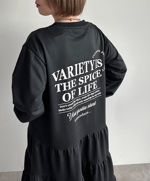 apres jour mignon(アプレジュールミニョン)の「ティアードTシャツワンピース【ZOZOTOWN限定アイテム】(ワンピース・レディース・ブラック系その他/ナチュラル/ブラック・SMALL/X-LARGE/MEDIUM)」の12枚目の写真