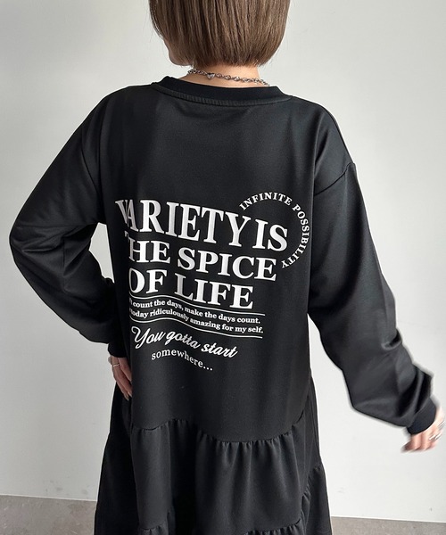 apres jour mignon(アプレジュールミニョン)の「ティアードTシャツワンピース【ZOZOTOWN限定アイテム】(ワンピース・レディース・ブラック系その他/ナチュラル/ブラック・SMALL/X-LARGE/MEDIUM)」の13枚目の写真