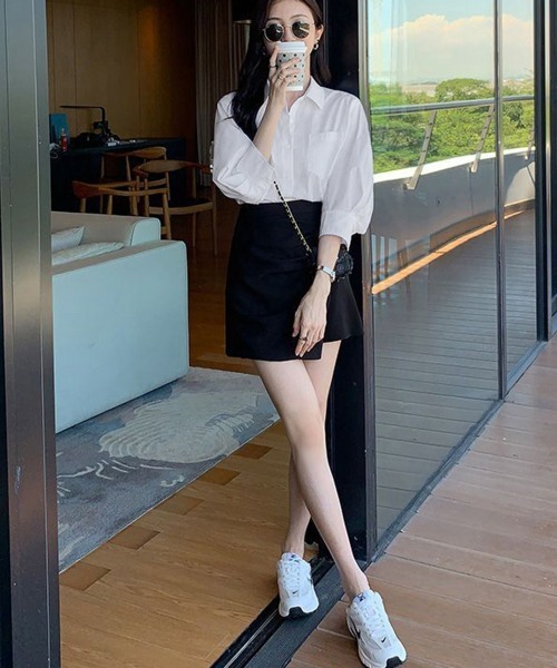 Miniministore(ミニミニストア)の「シャツブラウス レディース 七分袖シャツ(シャツ/ブラウス・レディース・ホワイト・M/L)」の9枚目の写真