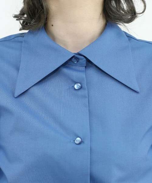 F i.n.t(フィント)の「ネクタイ付きカラーシャツ/fint(シャツ/ブラウス・レディース・ブルー/ピンクベージュ/オフホワイト・FREE)」の20枚目の写真