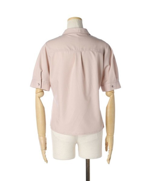 F i.n.t(フィント)の「ネクタイ付きカラーシャツ/fint(シャツ/ブラウス・レディース・ブルー/ピンクベージュ/オフホワイト・FREE)」の7枚目の写真