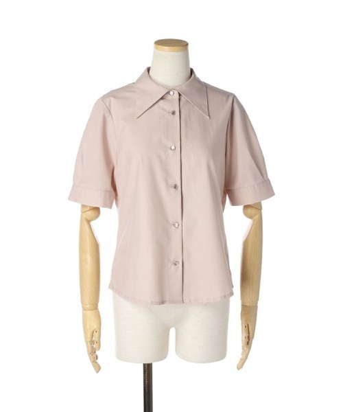 F i.n.t(フィント)の「ネクタイ付きカラーシャツ/fint(シャツ/ブラウス・レディース・ブルー/ピンクベージュ/オフホワイト・FREE)」の9枚目の写真