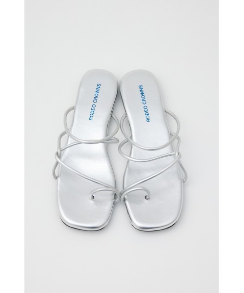 RODEO CROWNS WIDE BOWL（ロデオクラウンズワイドボウル）の「TUBE STRAP SANDALS（サンダル・レディース・シルバー/ブルー/ブラック・MEDIUM/LARGE）」の3枚目の写真