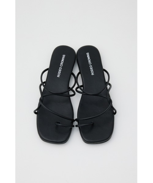 RODEO CROWNS WIDE BOWL（ロデオクラウンズワイドボウル）の「TUBE STRAP SANDALS（サンダル・レディース・シルバー/ブルー/ブラック・MEDIUM/LARGE）」の2枚目の写真