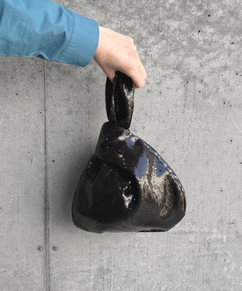 Marient（マリエント）の「アシメスパンコールミニBAG（ショルダーバッグ・レディース・ブラック/シルバー・FREE）」の5枚目の写真