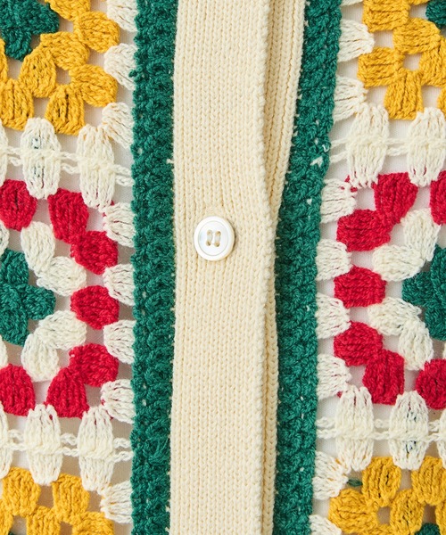 DISCOVERED（ディスカバード）の「CROCHET LINE KNIT SHIRTS（シャツ/ブラウス・メンズ・ホワイト/ブラック・3）」の9枚目の写真
