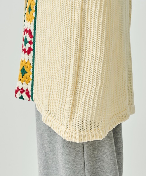DISCOVERED（ディスカバード）の「CROCHET LINE KNIT SHIRTS（シャツ/ブラウス・メンズ・ホワイト/ブラック・3）」の11枚目の写真