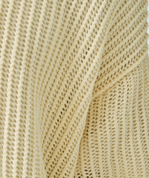 DISCOVERED（ディスカバード）の「CROCHET LINE KNIT SHIRTS（シャツ/ブラウス・メンズ・ホワイト/ブラック・3）」の14枚目の写真