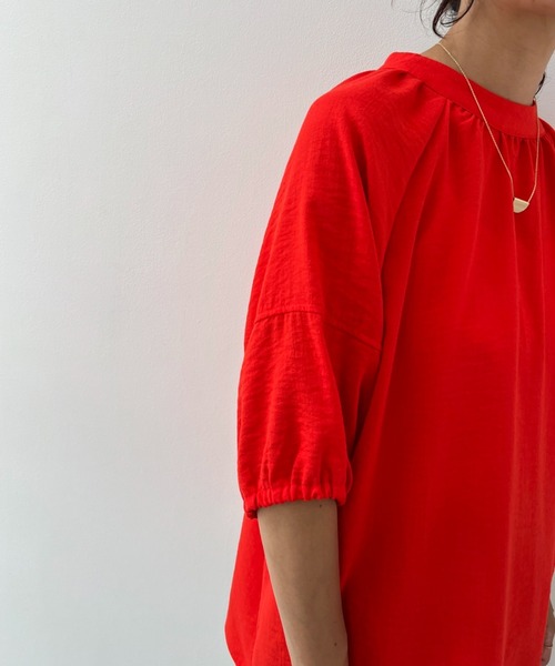 レーヨンスラブランタンスリーブトップス（シャツ/ブラウス）｜y/m（イム）