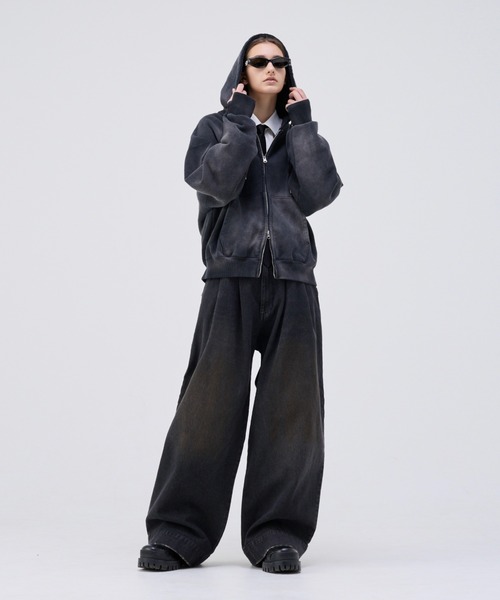 Heavy weight double zip-up hoodie /ヘビーウェイトダブル