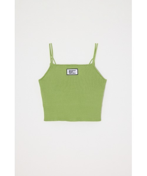 THROW by SLY（スローバイスライ）の「THROW 16 x THROW PAD IN HG RIB CAMI シックスティーン スロー パッド イン ハイゲージ リブ キャミ（キャミソール・レディース・ライトグリーン/ブラック・FREE）」の7枚目の写真