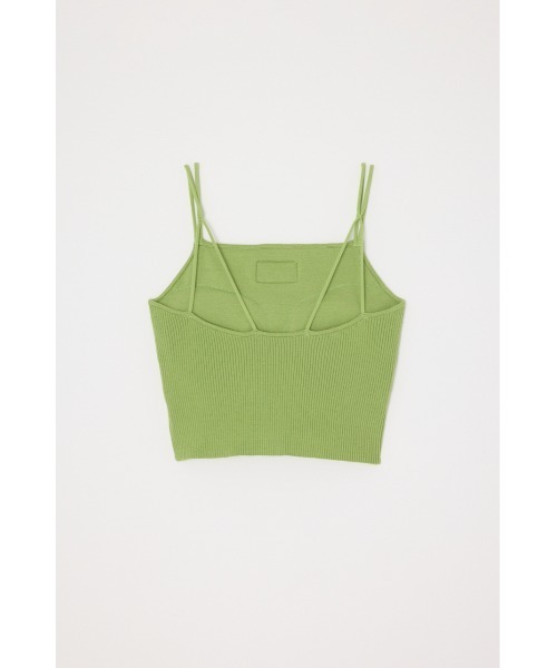 THROW by SLY（スローバイスライ）の「THROW 16 x THROW PAD IN HG RIB CAMI シックスティーン スロー パッド イン ハイゲージ リブ キャミ（キャミソール・レディース・ライトグリーン/ブラック・FREE）」の8枚目の写真