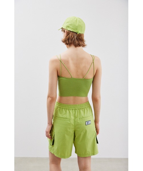 THROW by SLY（スローバイスライ）の「THROW 16 x THROW PAD IN HG RIB CAMI シックスティーン スロー パッド イン ハイゲージ リブ キャミ（キャミソール・レディース・ライトグリーン/ブラック・FREE）」の15枚目の写真